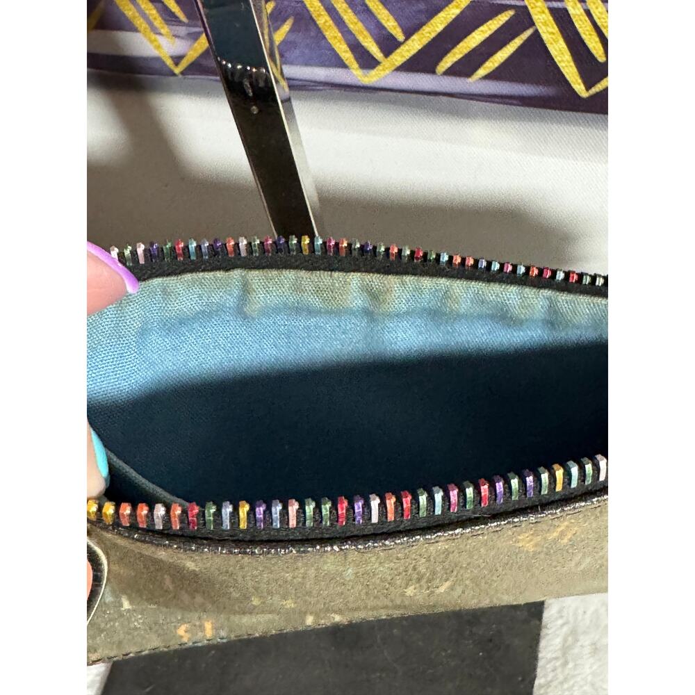 EUC Vintage Dooney & Bourke Rainbow Monogram Wristlet - Picture 3 of 6